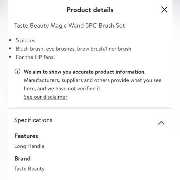 Magic Wand 5PC Brush Set (Harry Potter🪄) - Picture 3 of 3